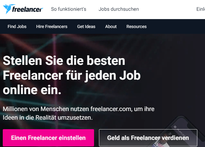 Freelancer.de Website