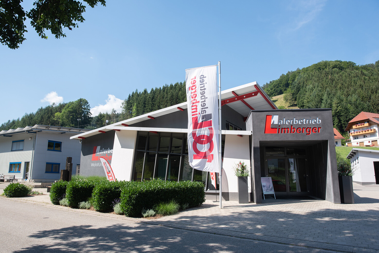 Firmensitz des Malerbetriebs Limberger in Mühlenbach. 