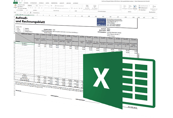 Excel Aufmaß-Programm