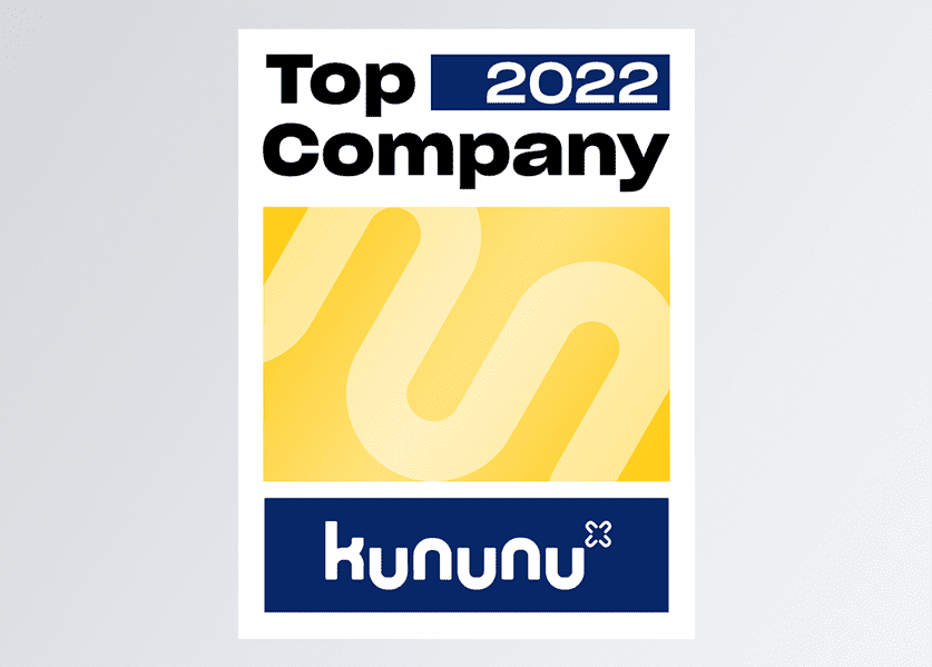 Arbeitgeberportal kununu Auszeichnung &quot;Top Company 2022&quot;