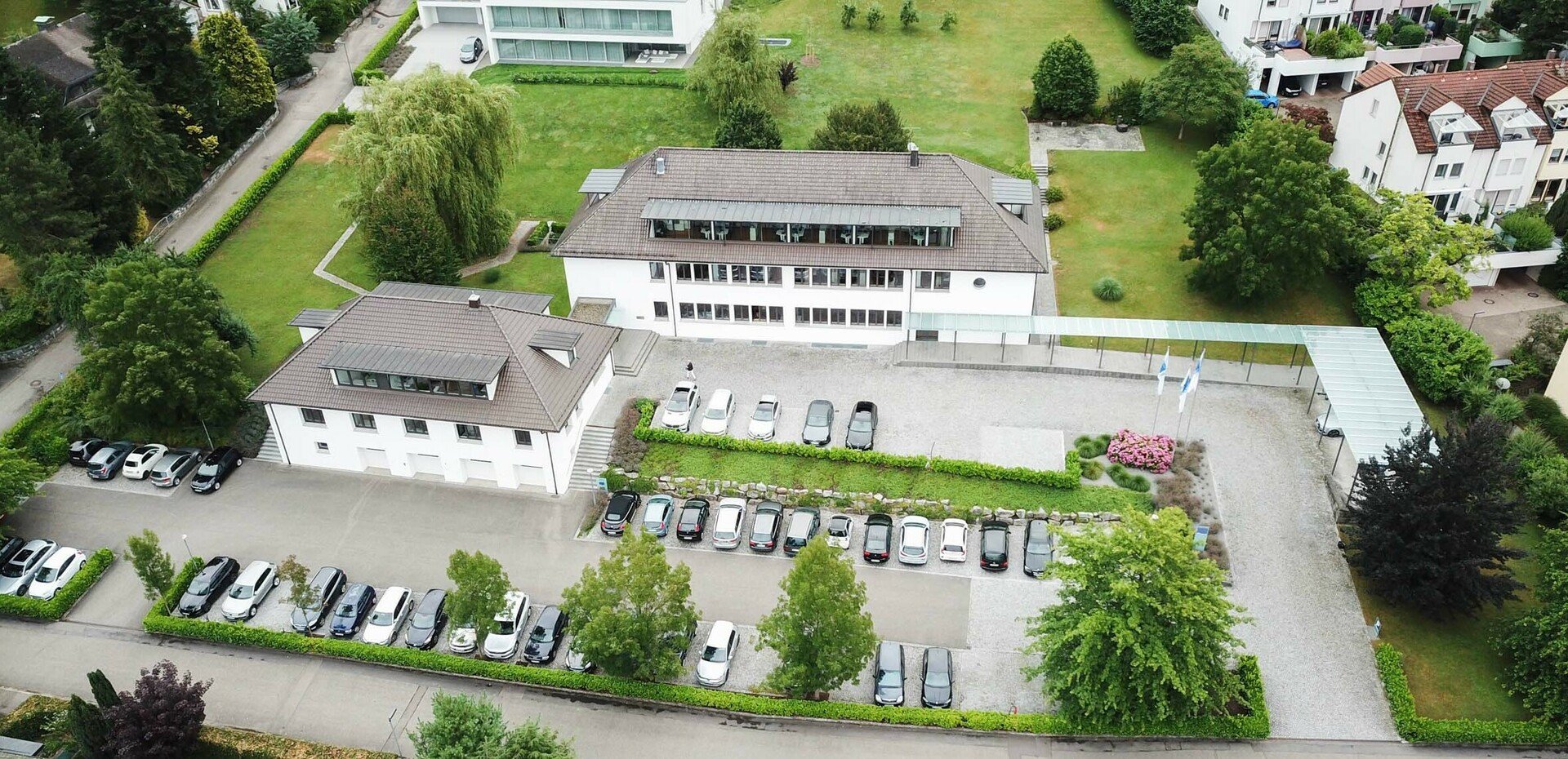 Luftaufnahme Firmensitz Streit Datentechnik GmbH in Haslach im Kinzigtal.