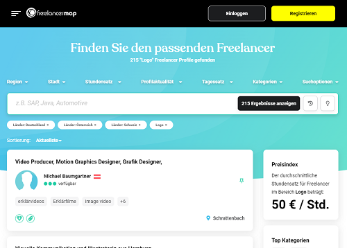 Website Freelancermap.de