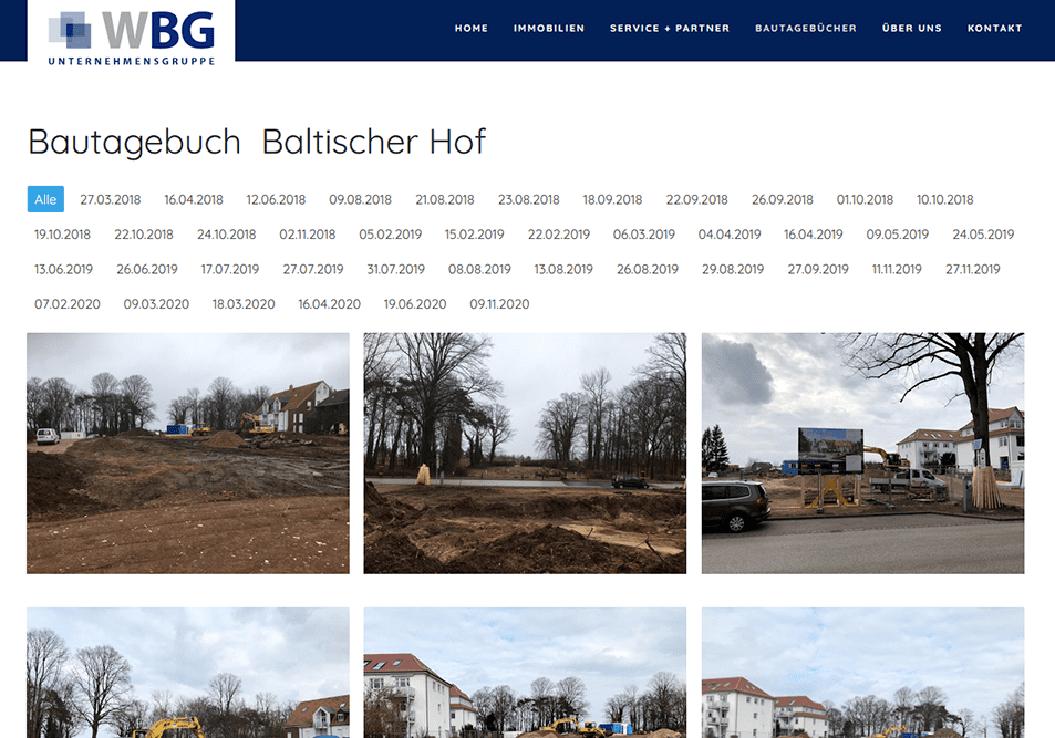 Bautagebuch Baltischer Hof